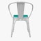 Flash Furniture White Metal Stack Chair with Mint Poly Resin Seat CH-31270-WH-PL1M-GG - alternate 5